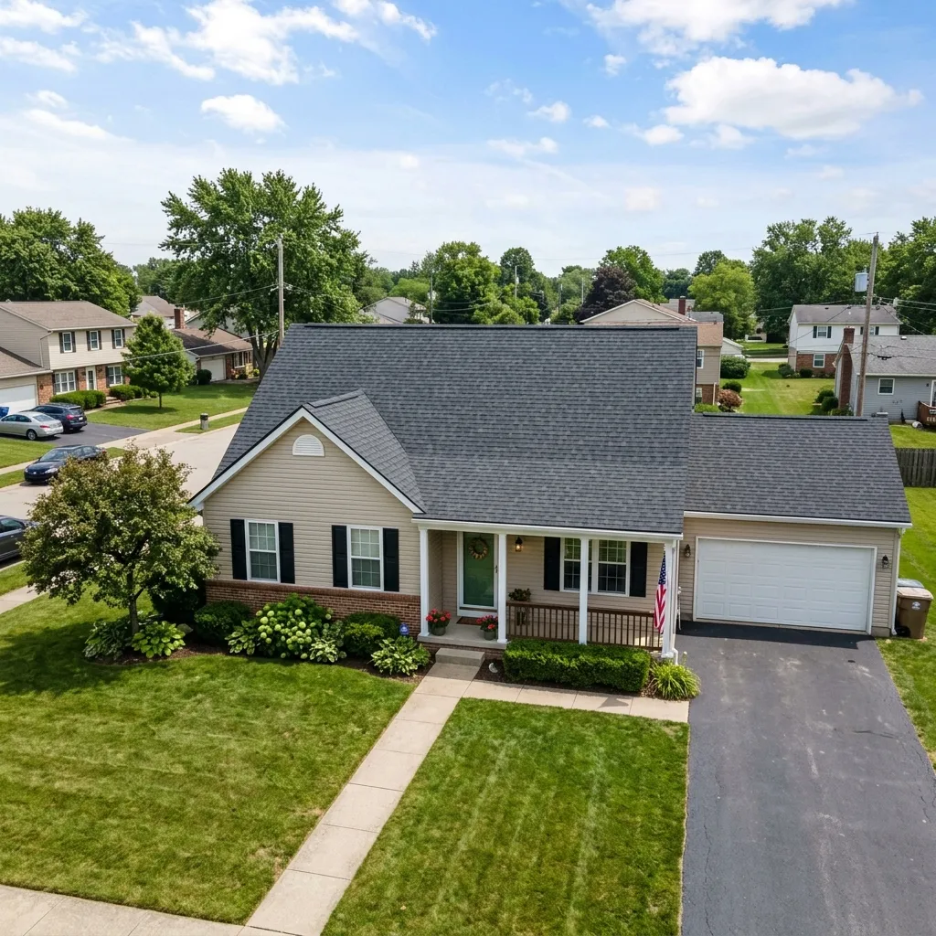 Solid, newly installed residential roof on an Appleton, WI home.